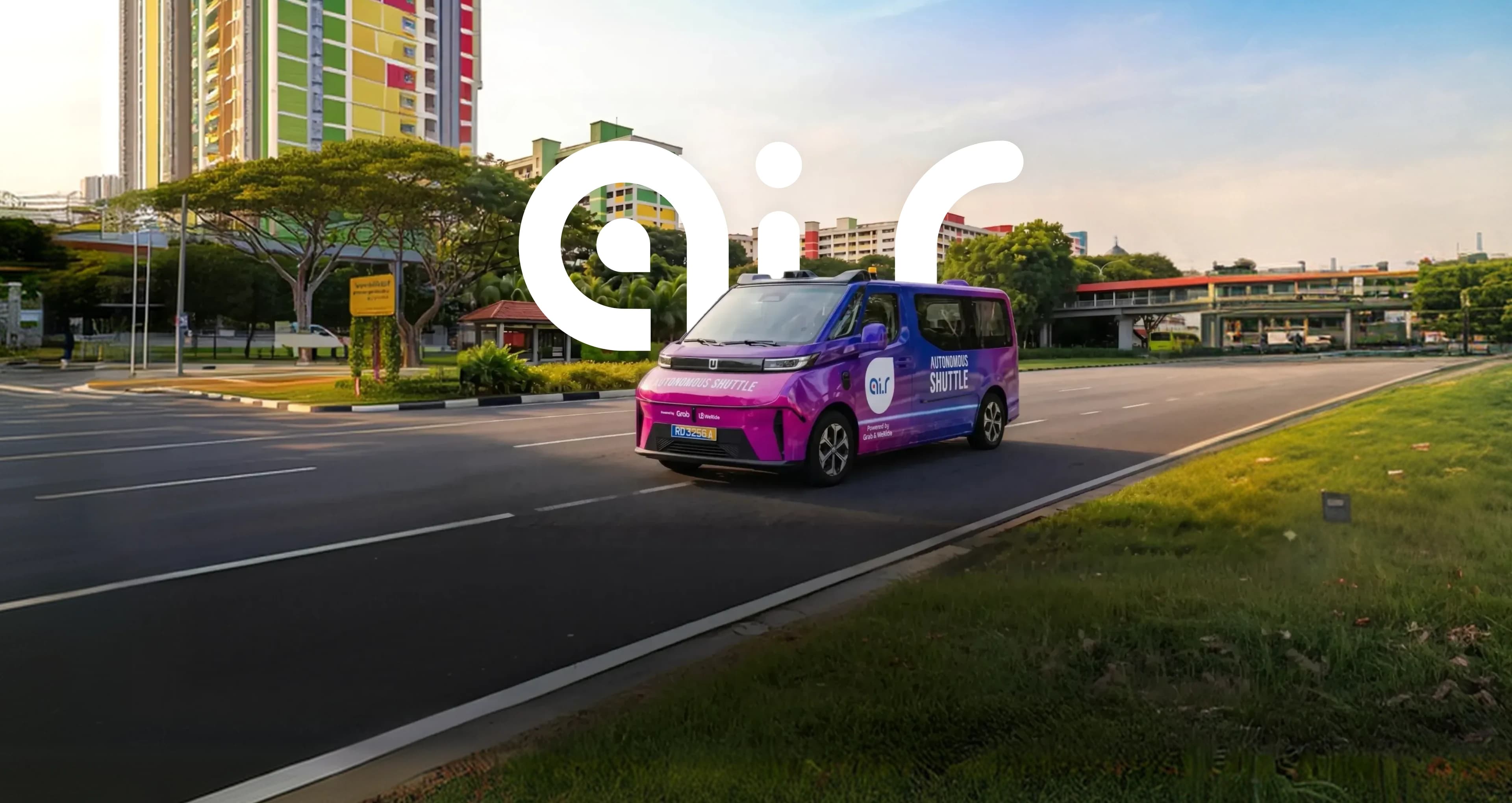 Ai.R autonomous shuttle on Singapore streets